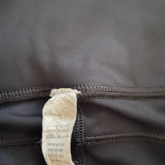 Lululemon Fast&Free cropped 19 black leggings side pockets size 6 - Picture 2 of 9